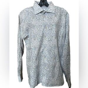 Eton Light Blue Paisley Dress Shirt